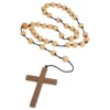 Halsband Kors med Radband