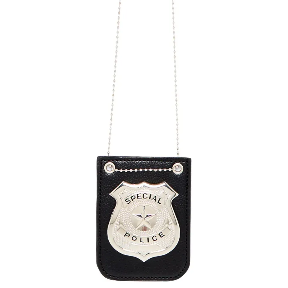Halsband med Polisbricka