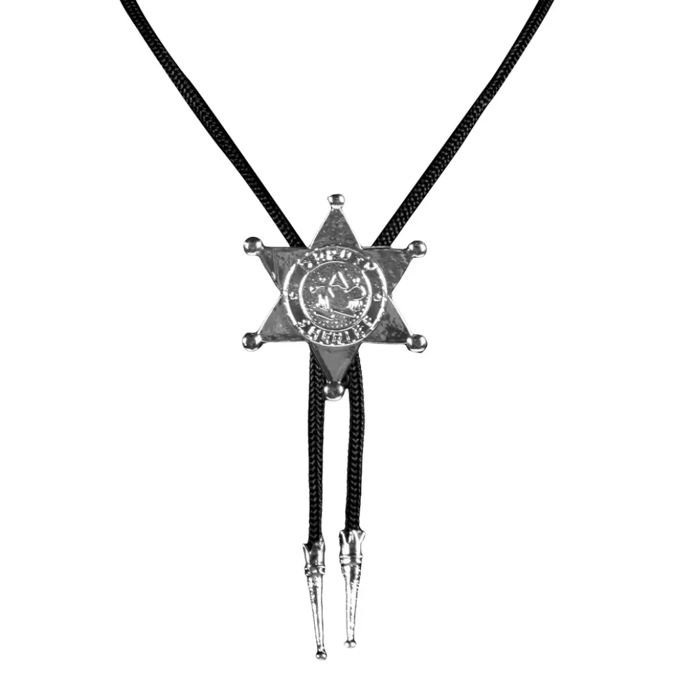 Halsband Sheriffstjärna Silver
