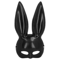 Halvmask Kanin Svart