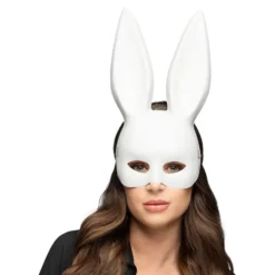 Halvmask Kanin Vit