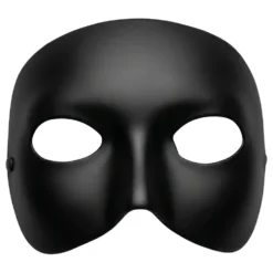 Halvmask Svart