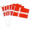 Handflaggor Danska Flaggan