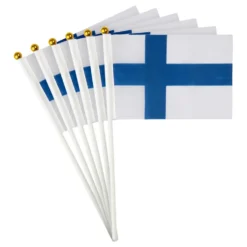 Handflaggor Finska Flaggan