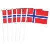 Handflaggor Norska Flaggan