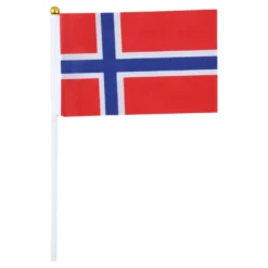 Handflaggor Norska Flaggan