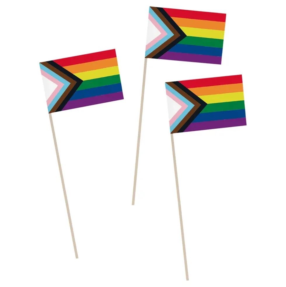 Handflaggor Progress Pride