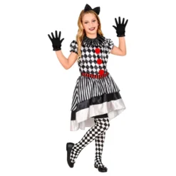 Harlequin Clown Barn Maskeraddräkt