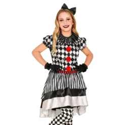 Harlequin Clown Barn Maskeraddräkt