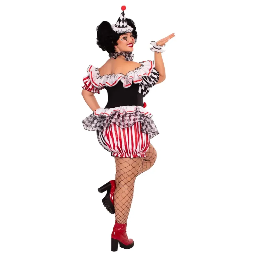 Harlequin Clown Deluxe Maskeraddräkt