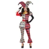 Harlequin Gycklare Dam Maskeraddräkt