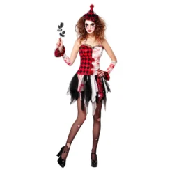 Harlequin Halloween Maskeraddräkt