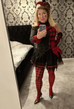 Harlequin Klänning Maskeraddräkt