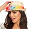 Hatt Aloha med Blomstergirlang