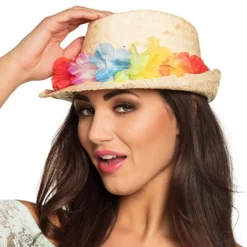 Hatt Aloha med Blomstergirlang
