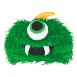 Hatt Fluffigt Monster Ljusgrön