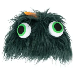 Hatt Fluffigt Monster Mörkgrön