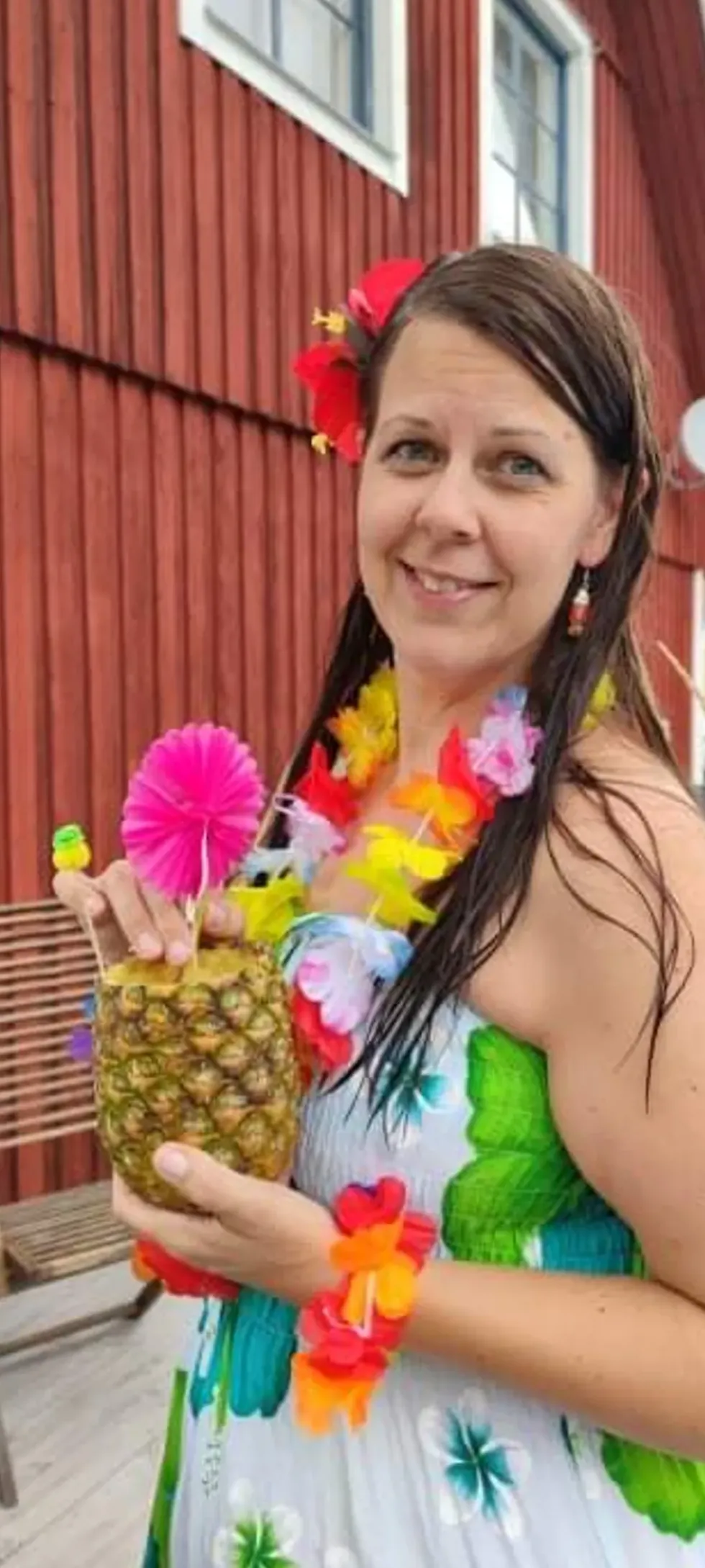 Hawaiikrans Deluxe Flerfärgad