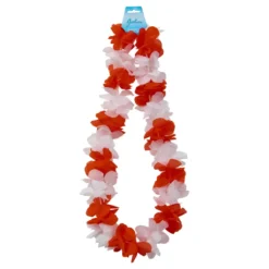 Hawaiikrans Röd/Vit