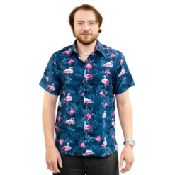 Hawaiiskjorta Herr Flamingo