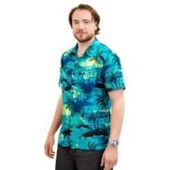 Hawaiiskjorta Herr Turkos
