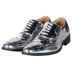 Herrskor Oxford Silver Metallic