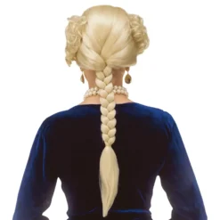 Hertiginna Blond Peruk med Fläta