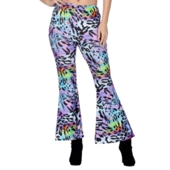 Hippie Byxor Leopard Flerfärgade