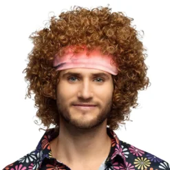 Hippie Peruk med Pannband