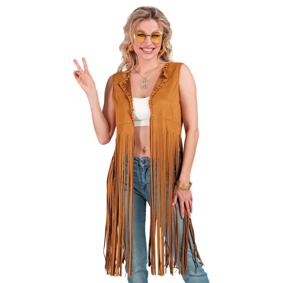 Hippie Väst med Fransar