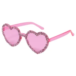 Hjärtglasögon med Strass Rosa