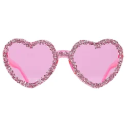 Hjärtglasögon med Strass Rosa
