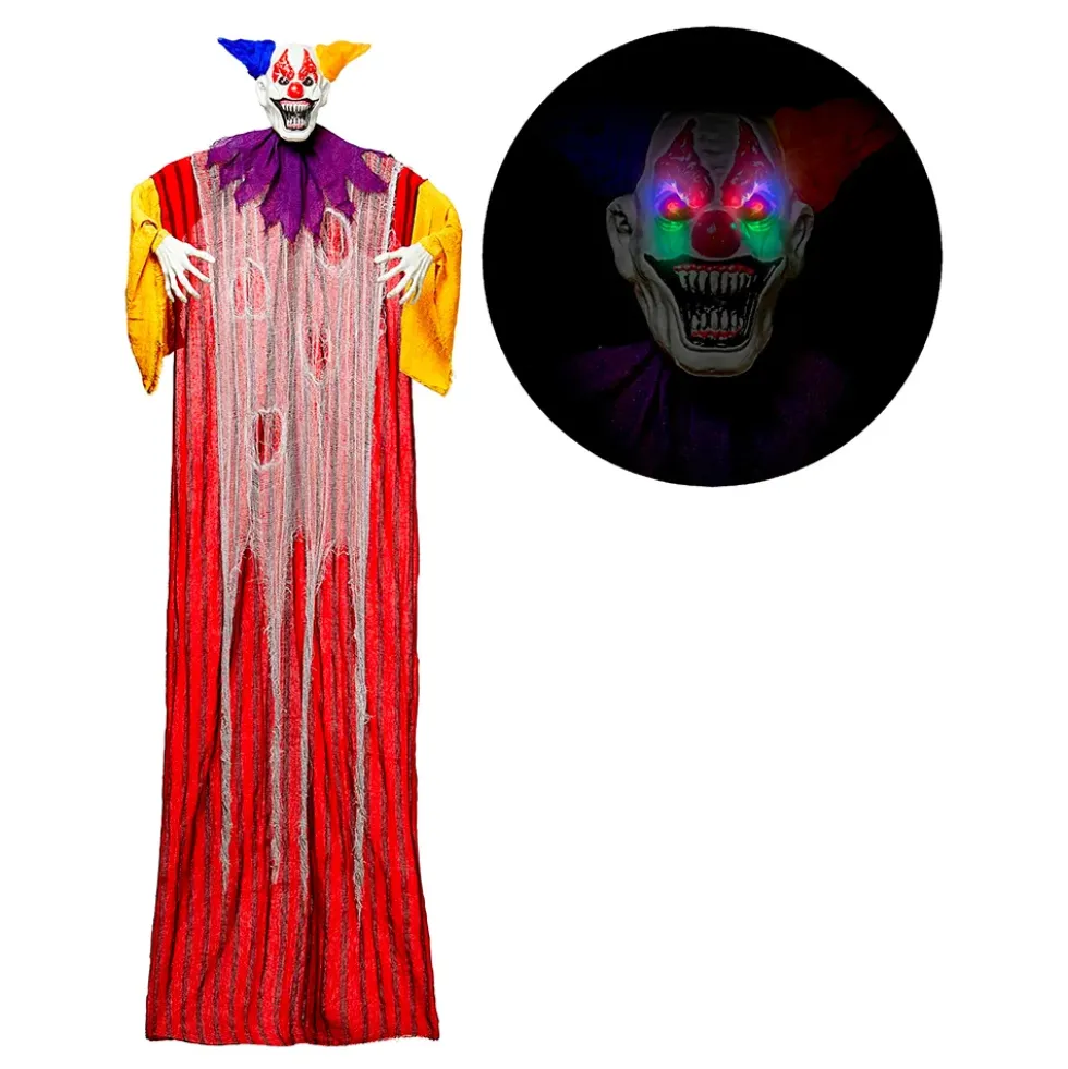 Hängande Clown med Ljus Animerad Prop