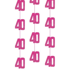 Hängande Dekorationer 40 Rosa