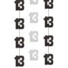 Hängande Dekorationer 13 Svart/Silver