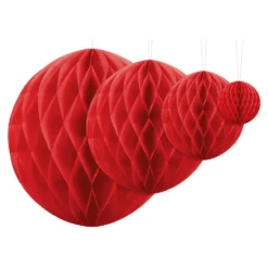 Honeycombs Röd Hängande Dekoration