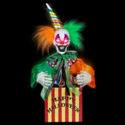 Hoppande och Skrattande Clown Animerad Prop