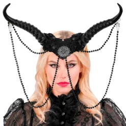 Horn med Strass Svart