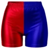 Hotpants Röd/Blå Metallic