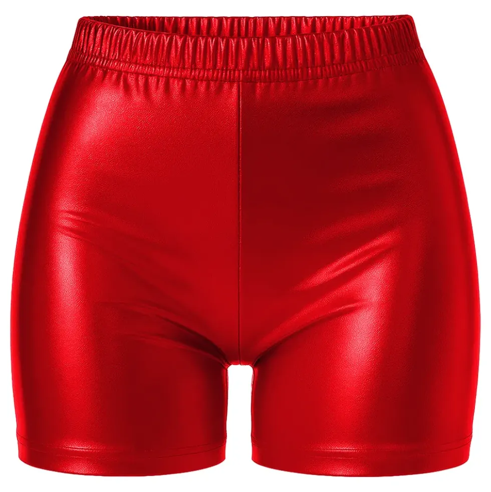 Hotpants Röd Metallic