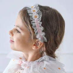 Hårband Blommor med Tyll för Barn