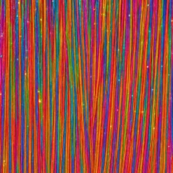 Hårförlängning Glitter Multi