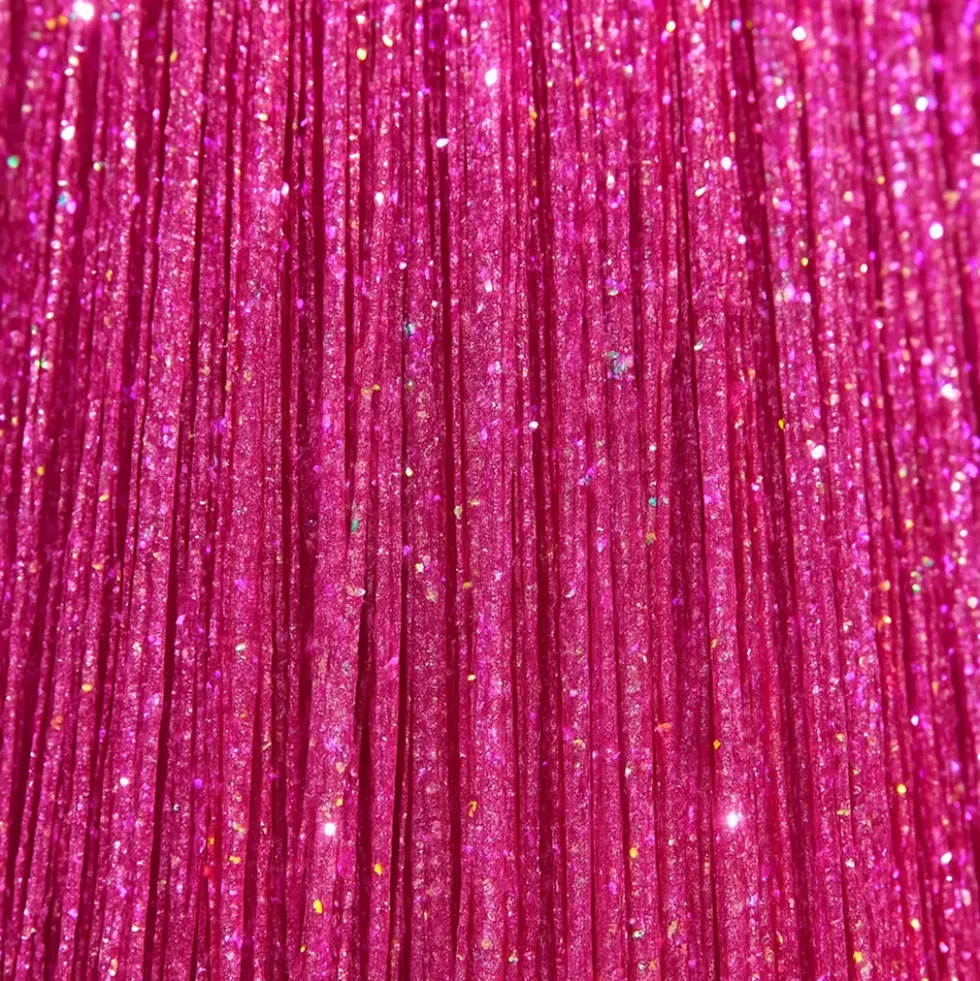 Hårförlängning Glitter Rosa