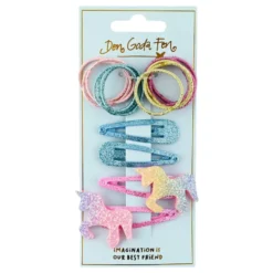 Hårspännen Unicorn Glitter Set