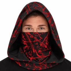 Huva med Mask Blodig