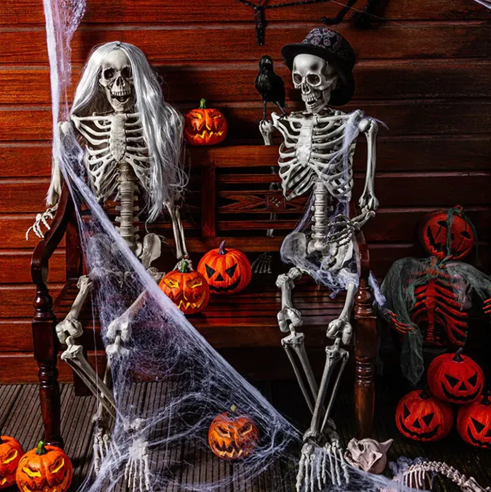 Häxa Silvergrå Peruk
