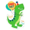 Inbjudningskort Happy Dino Birthday