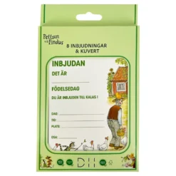 Inbjudningskort Pettson & Findus