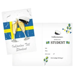 Inbjudningskort Student