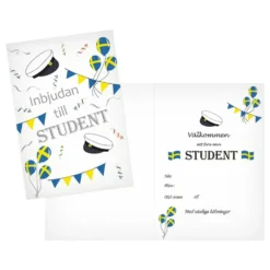 Inbjudningskort Student
